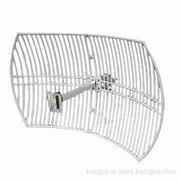 2.4G Grid Parabolic Antenna with 83MHz Bandwidth and 2,400 to 2,483MHz Frequency Range